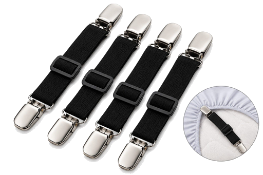 Bed sheet fastener straps