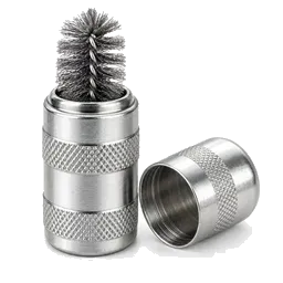 Battery cleaning brush